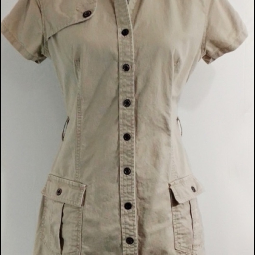 🌟 Converse One Star Utility Shirt Dress Sz Medium‎